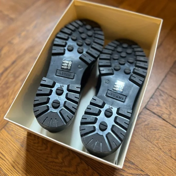 Sezane Black Leather Albane Loafers - Picture 8 of 10